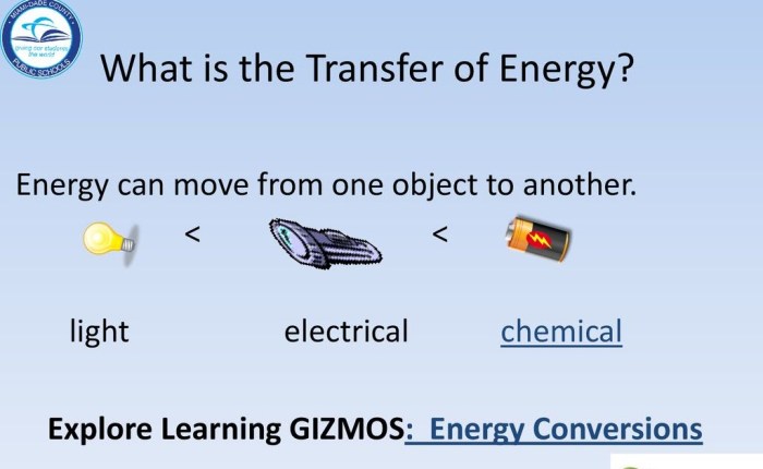 Gizmo energy conversions answer key